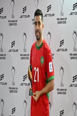 الاتحاد العربي لكرة القدم يختار المغربي كريم البركاوي احسن لاعب في لقاء المنتخب الوطني امام جزر القمر