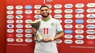 الكاف تختار المغربي إسماعيل الصيباري احسن لاعب في لقاء المغرب أمام الكاميرون